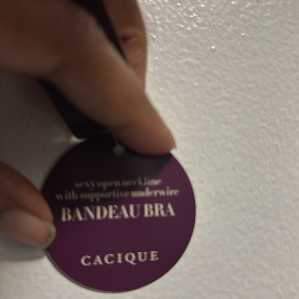 NWT Swim by Cacique Size 44D Bandeau Bra - Picture 4 of 5